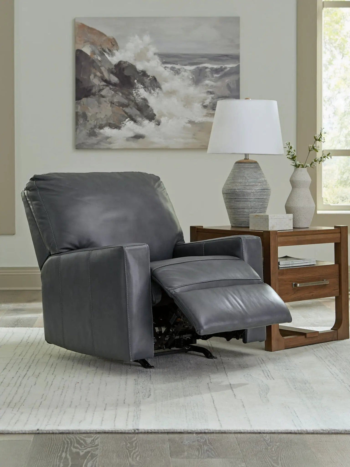 Bolsena Rocker Recliner Rocker Chair | 2 Pieces | Faux Leather | Living Room
