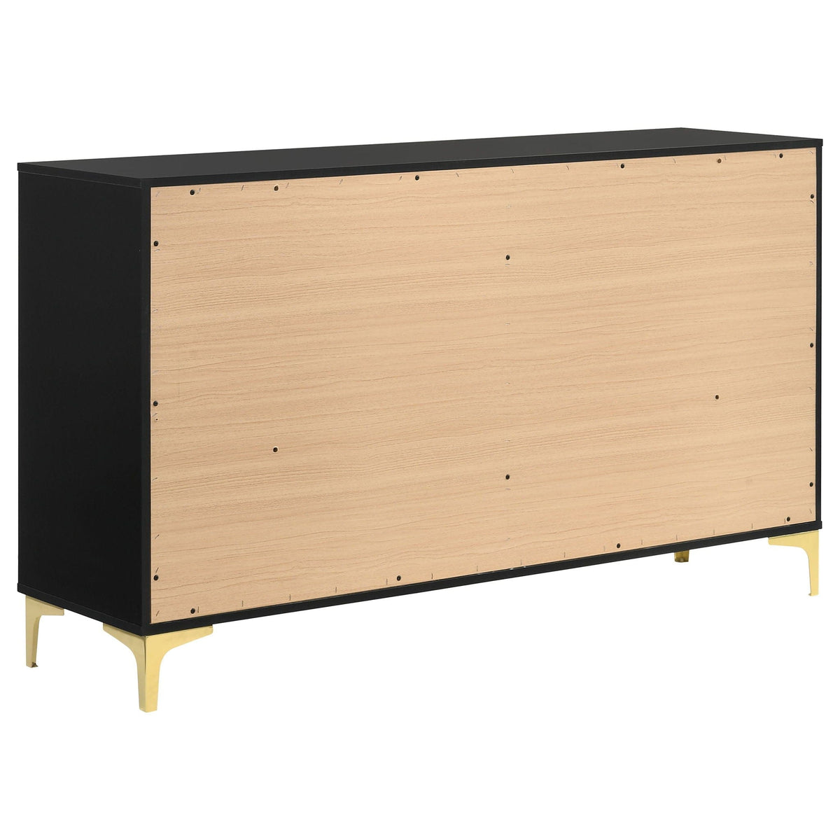 Kendall 6-drawer Dresser | 58.5 x 15.75 x 34.25 in | 6-Drawer | Black