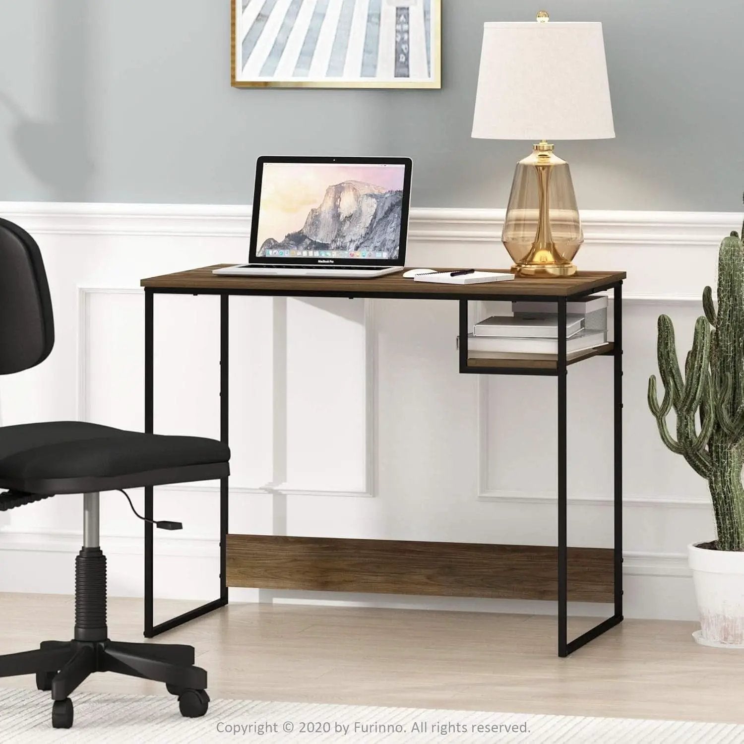 Moretti Lifestyle 35 Inch Study Desk Columbia Walnut from PriceLows™