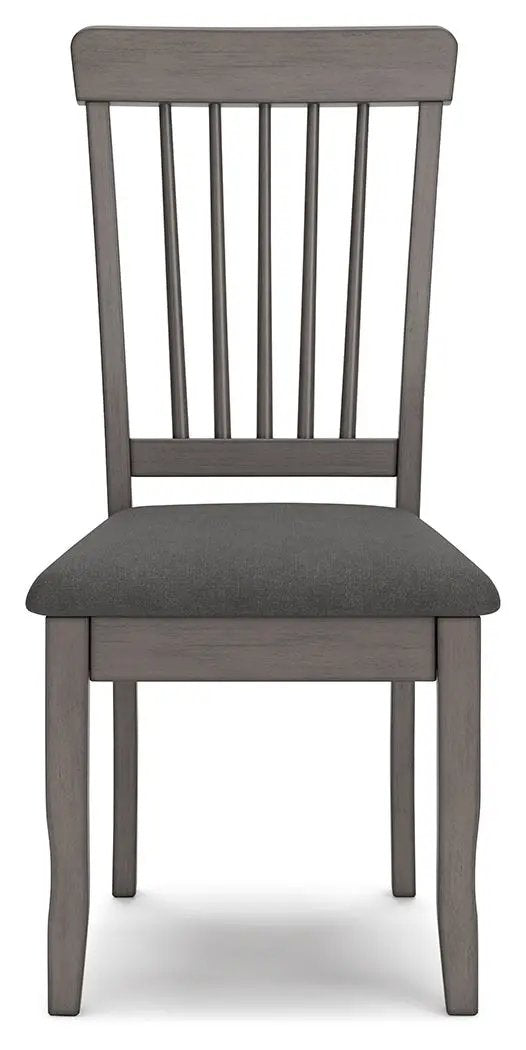 Shullden Dining Room Side Chairs | Set Of 2 | Gray | 18.38 Inch Seat Height