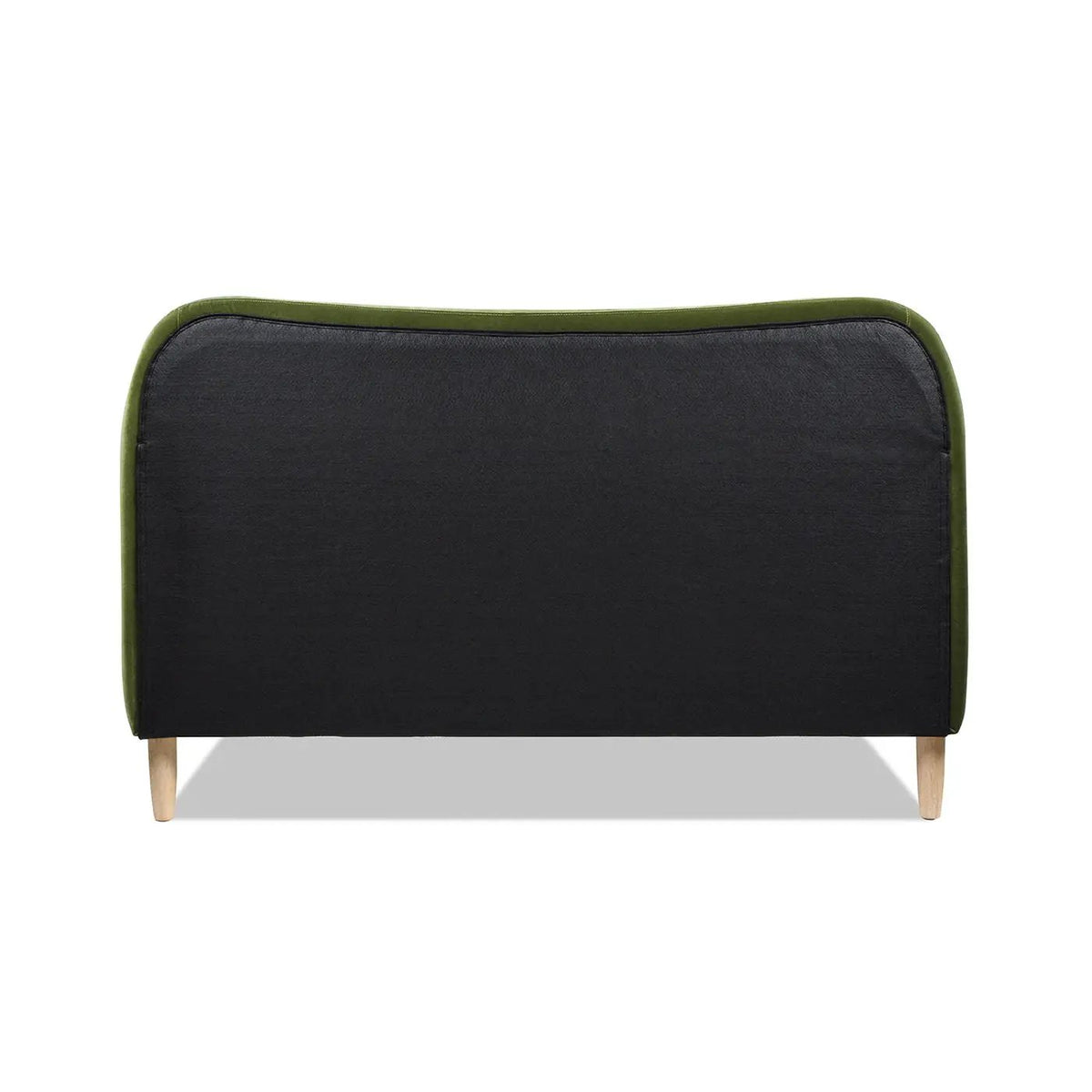 Roman Upholstered Platform Bed | Curved Headboard | Upholstered Rails | Eco-Friendly Construction
