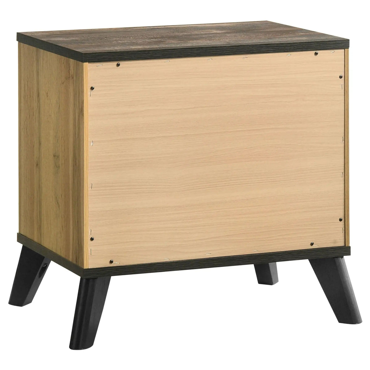 Kaywood 2-drawer Nightstand Bedside Table Natural Pine | 23.25 x 17.25 x 22 in | Engineered Wood & Metal | Bedroom