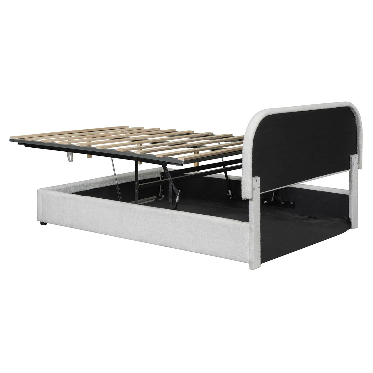 Upholstered Platform Bed With Hydraulic Storage System | 2 Pieces | Bedroom Furniture | Bedroom