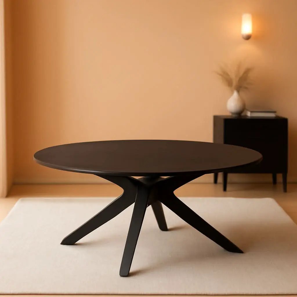 Crossroads 71 Inch Oval Wood Dining Table Black Seats 6 Easy To Assemble from PriceLows™