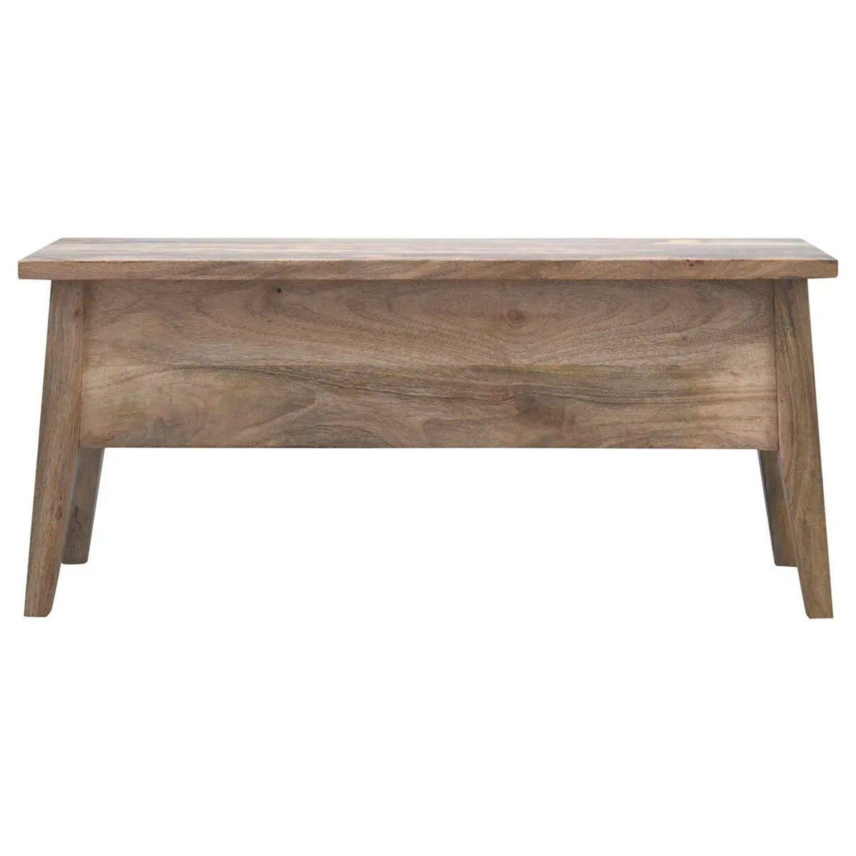 Lid Up Storage Bench - | 39.37 x 13.78 x 17.72 in | Mango Wood | Oak