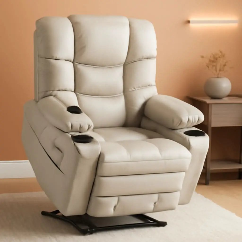 Large Dual Motor Power Lift Recliner With Massage And Heat from PriceLows™