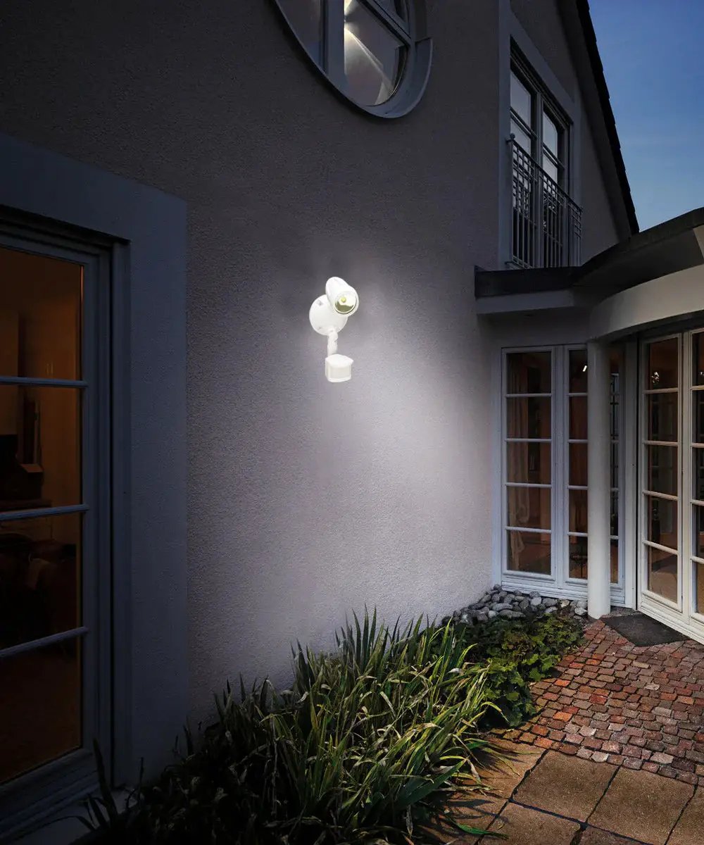 LED Outdoor Security Light | 180 Motion Sensor | Integrated Led | White 11 In