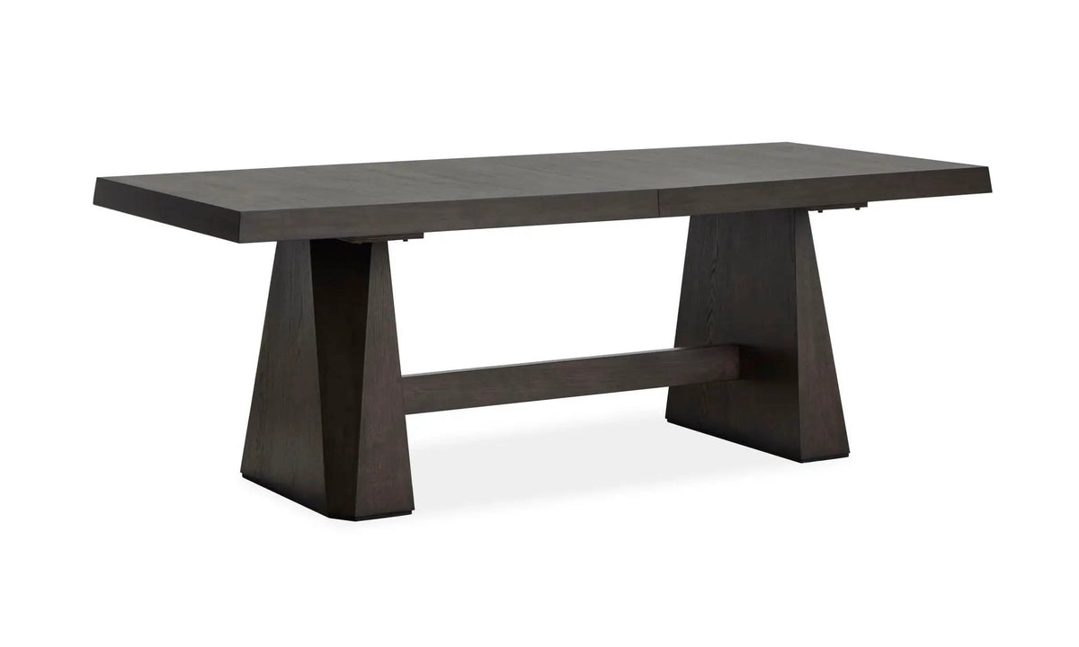 Tauren Extendable Double Pedestal Dining Table Dining Tables with Extension | Dining Tables with Extension | Oak Veneer | Coffee Bean