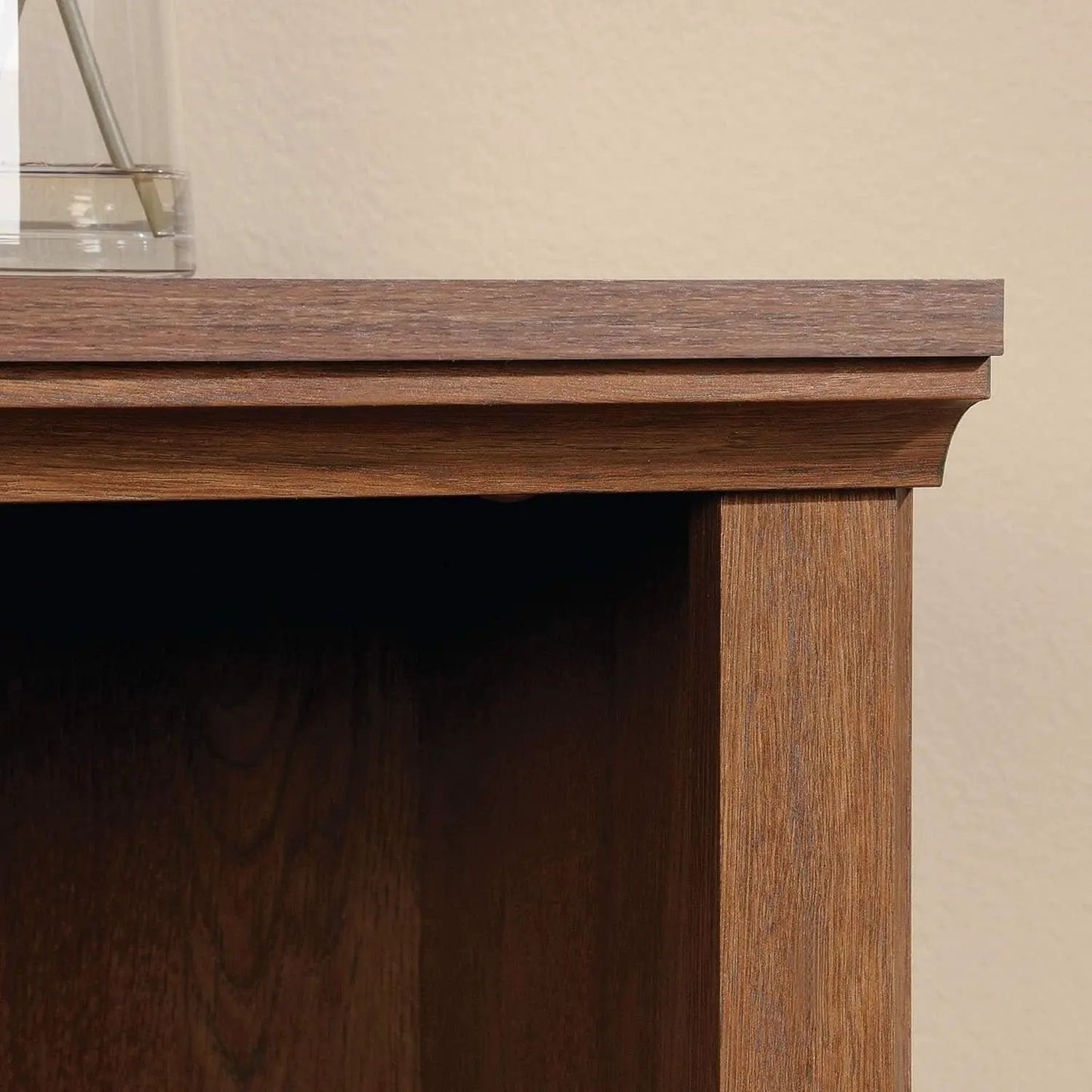 Two Tier Wooden Bookcase With Adjustable Shelf In Oiled Oak For Home Office And Living Room from PriceLows™