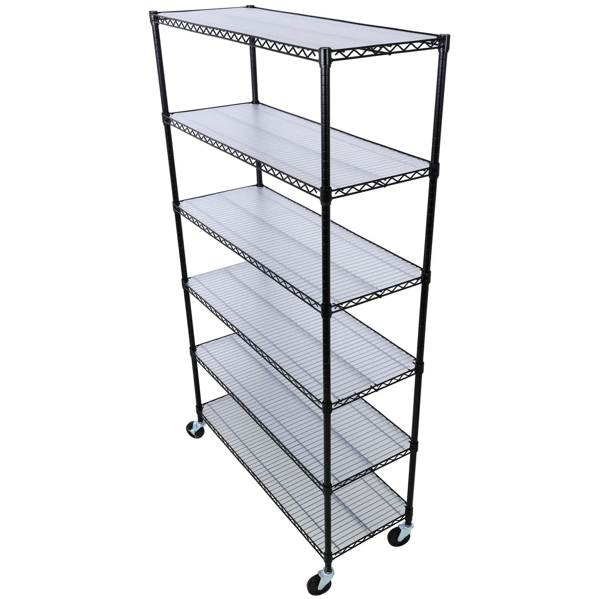 6 Tier Wire Shelving Unit | 6000 Lb Capacity | NSF Metal Rack | Adjustable Shelves