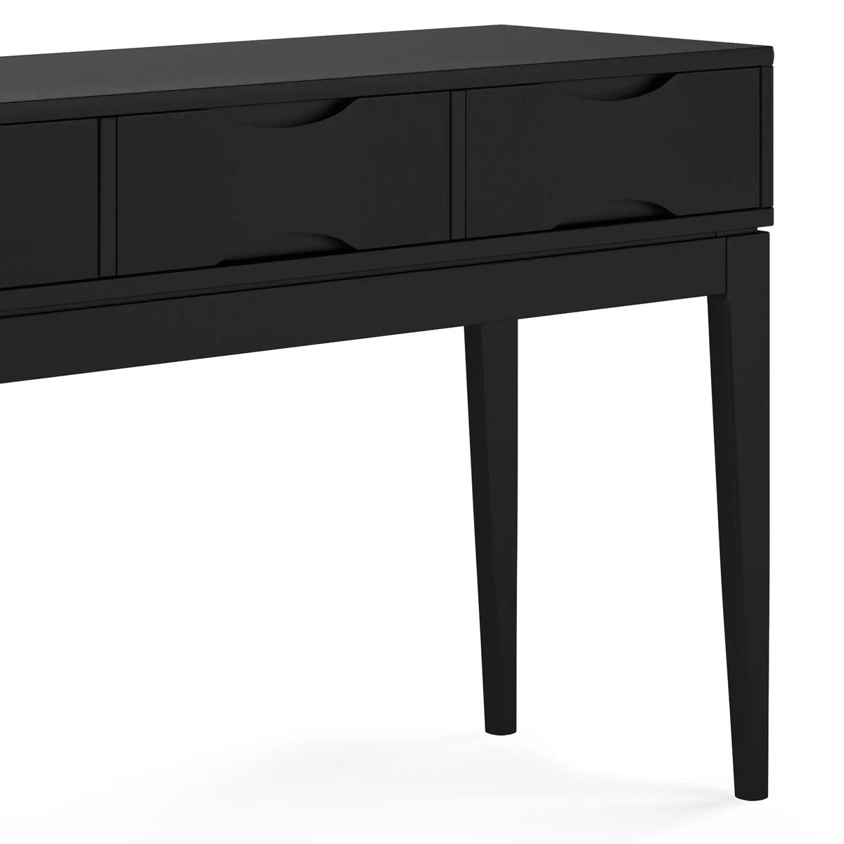 Harper Handcrafted Console Sofa Table | 54 Inch Width | Solid Rubberwood Hardwood | Metal Drawer Glides