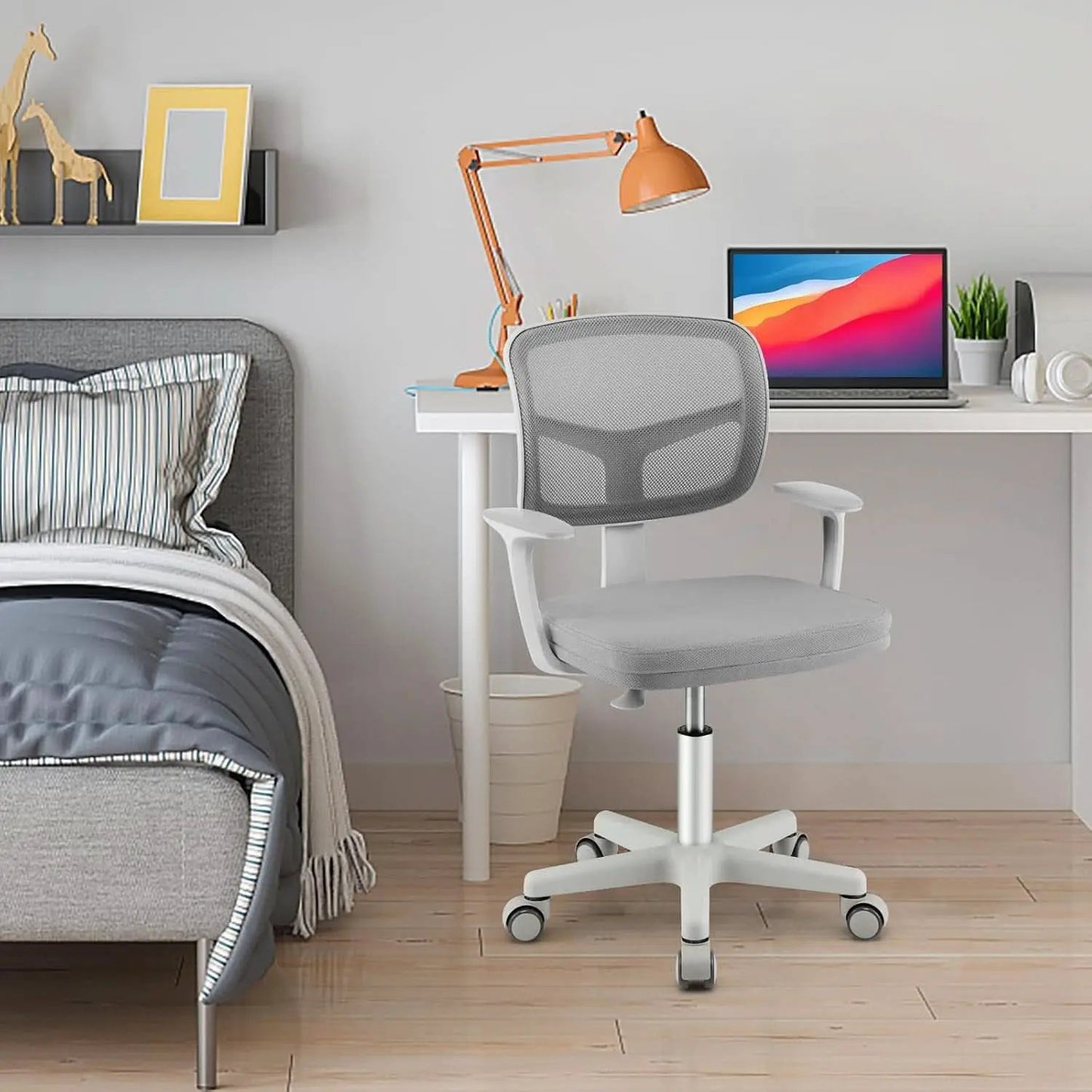 Kids Desk Chair Ergonomic Swivel With Lumbar Support And Breathable Mesh from PriceLows™