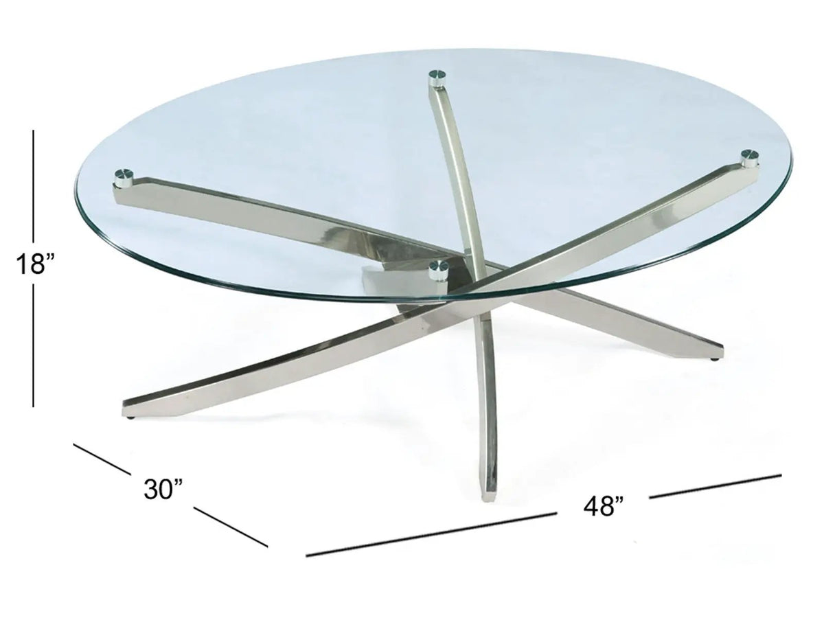 Zila Starburst End Table | 24 Inch Round | Mid-Century Sparkle | Contemporary Design