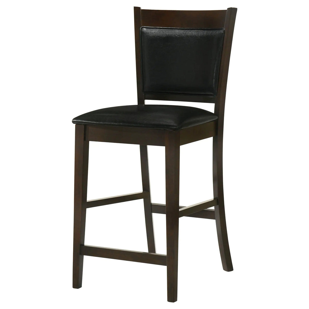 Jaden Upholstered Counter Chair Espresso (Set of 2) Counter Height (24"-27") | 17.25 x 20 x 39.75 in | Rubberwood | Home