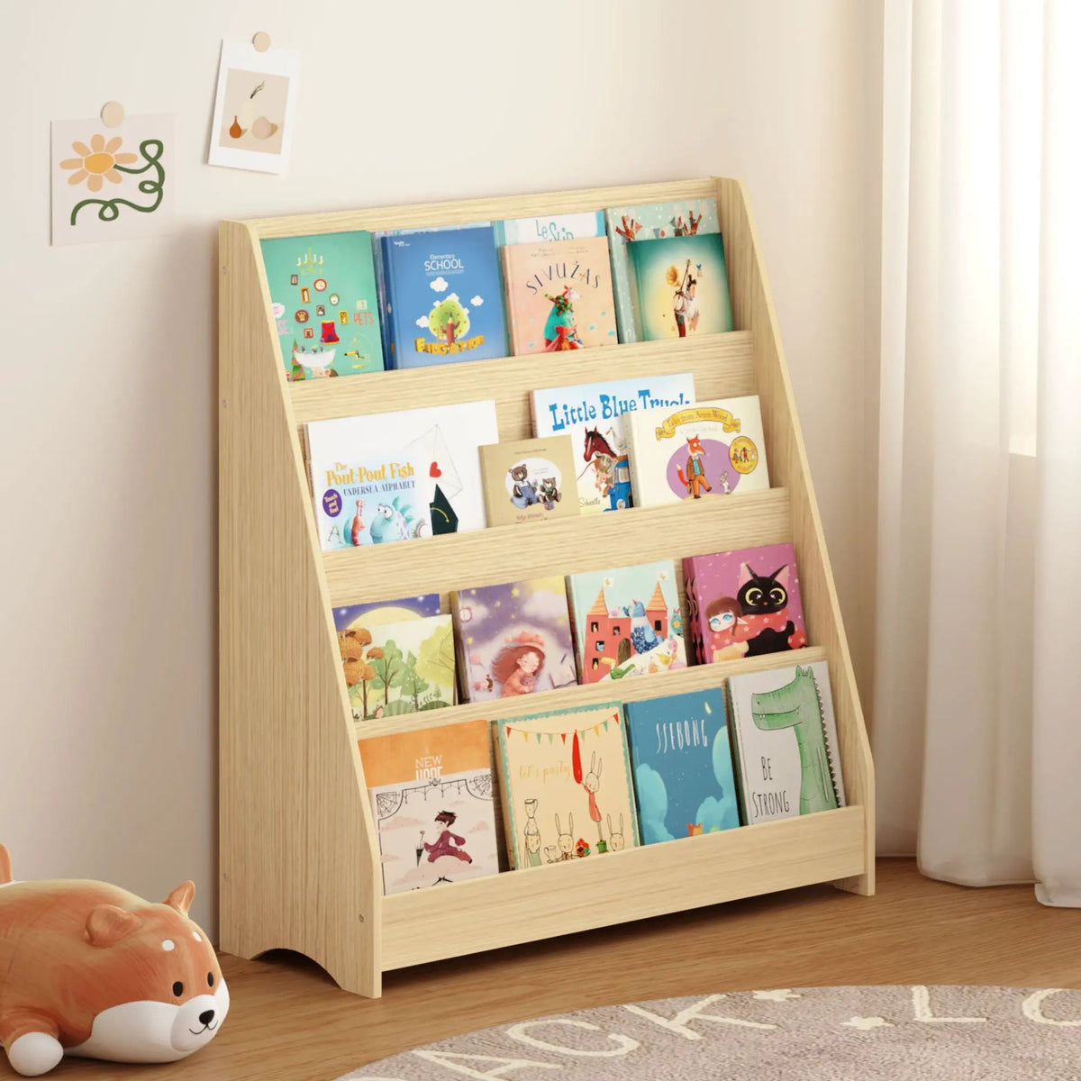 Bookshelf | 4 Tier | Triangular Stability | Toddler Size