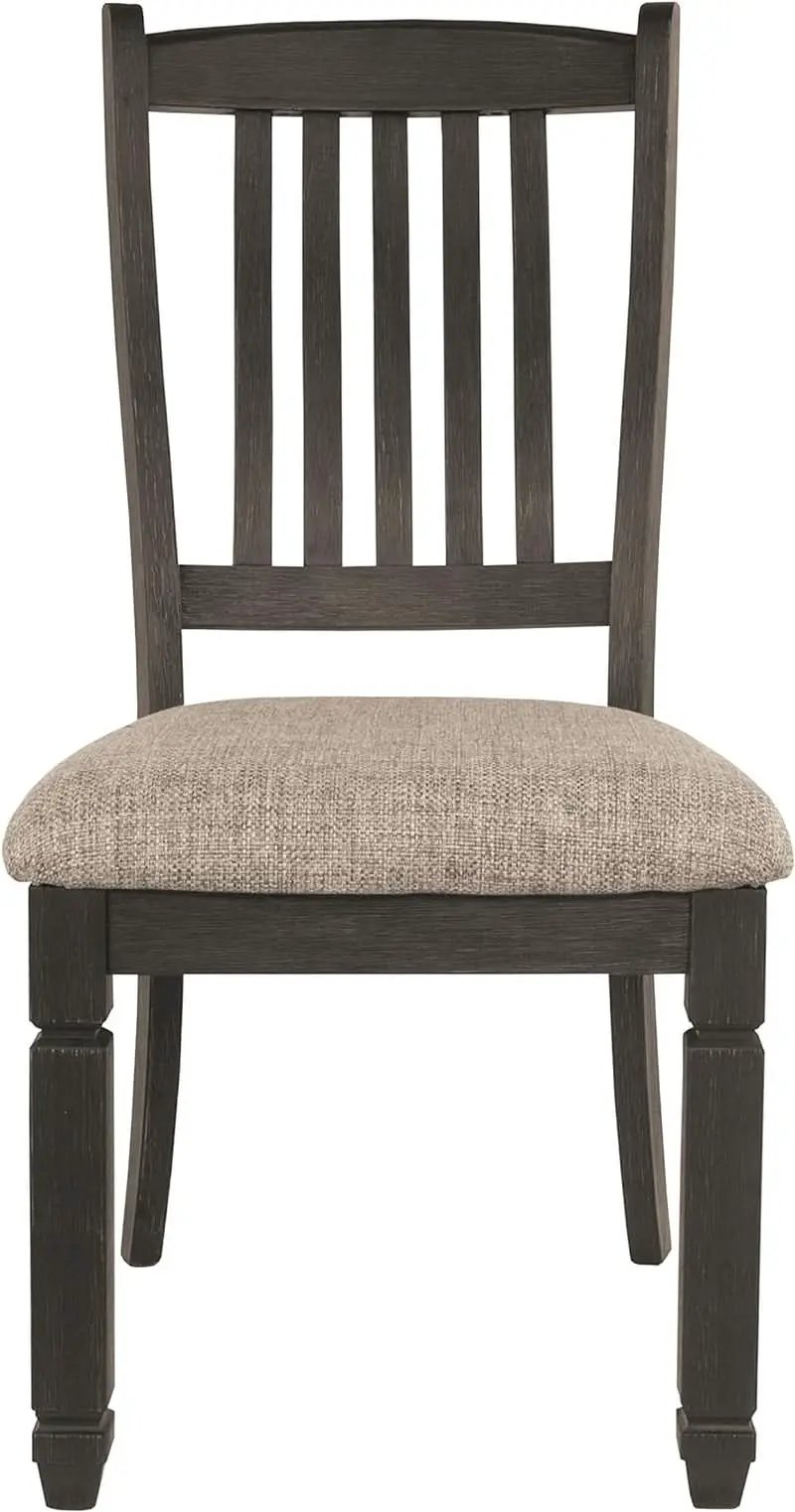 Upholstered Dining Chair 20 Inch Antique Black Set Of 2 from PriceLows™
