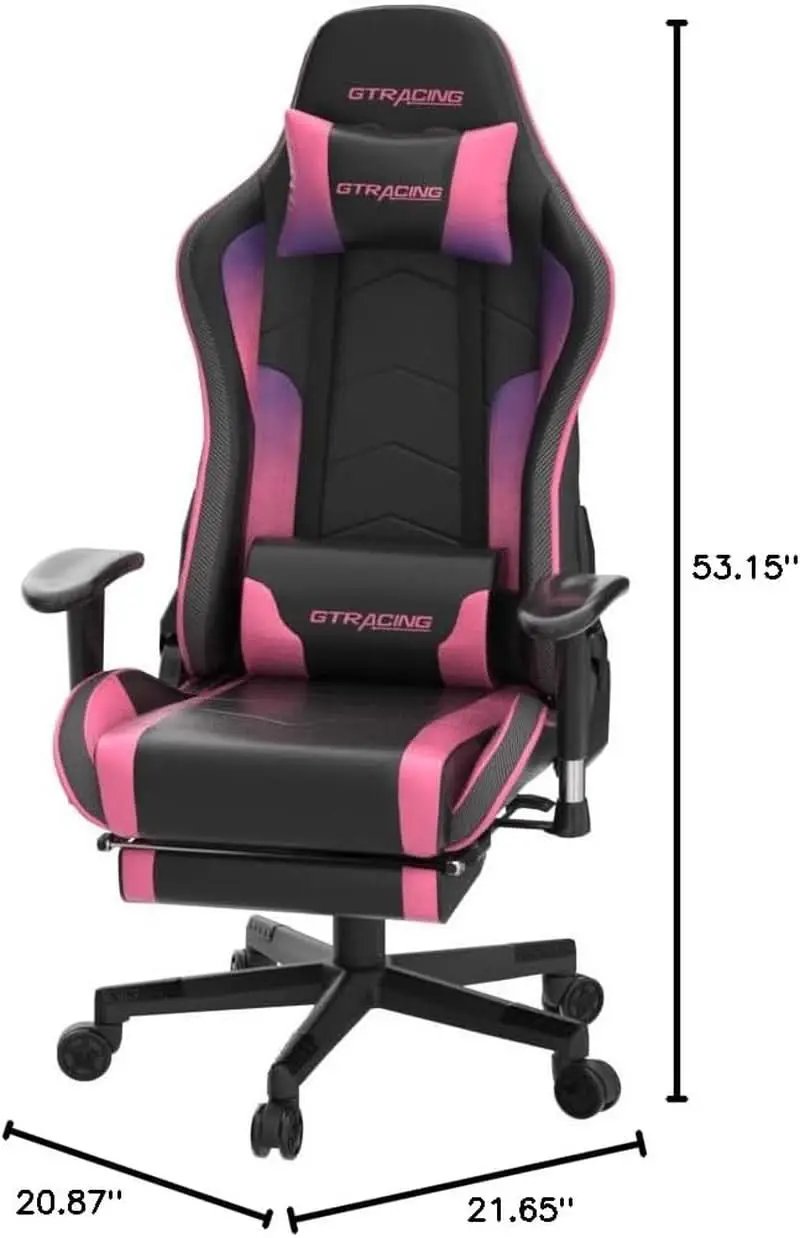 Ergonomic Gaming Chair With Bluetooth Speakers And Footrest from PriceLows™