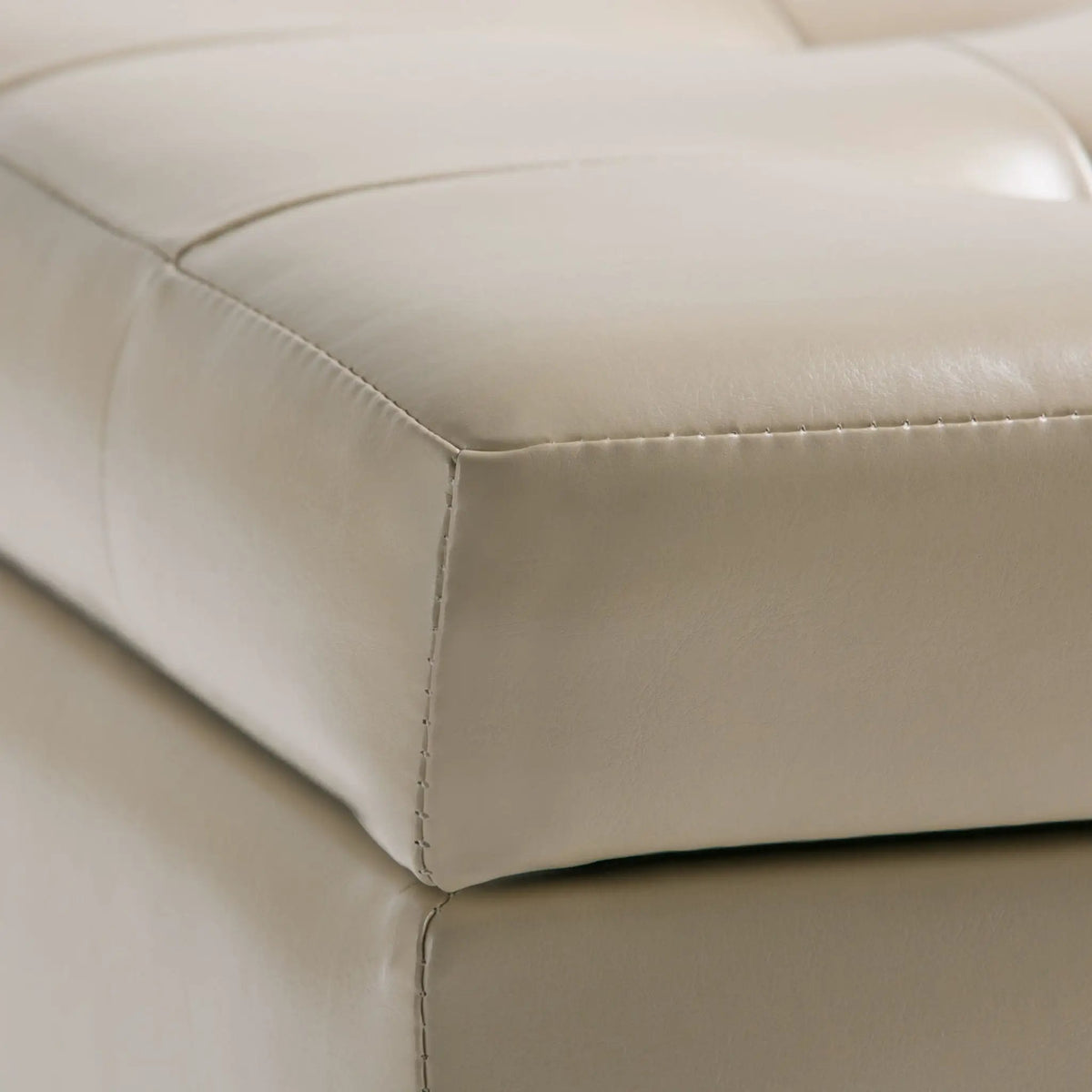 Cosmopolitan Upholstered Storage Ottoman | Child Safety Hinge | Large Interior Storage | 33.5 Inch Length