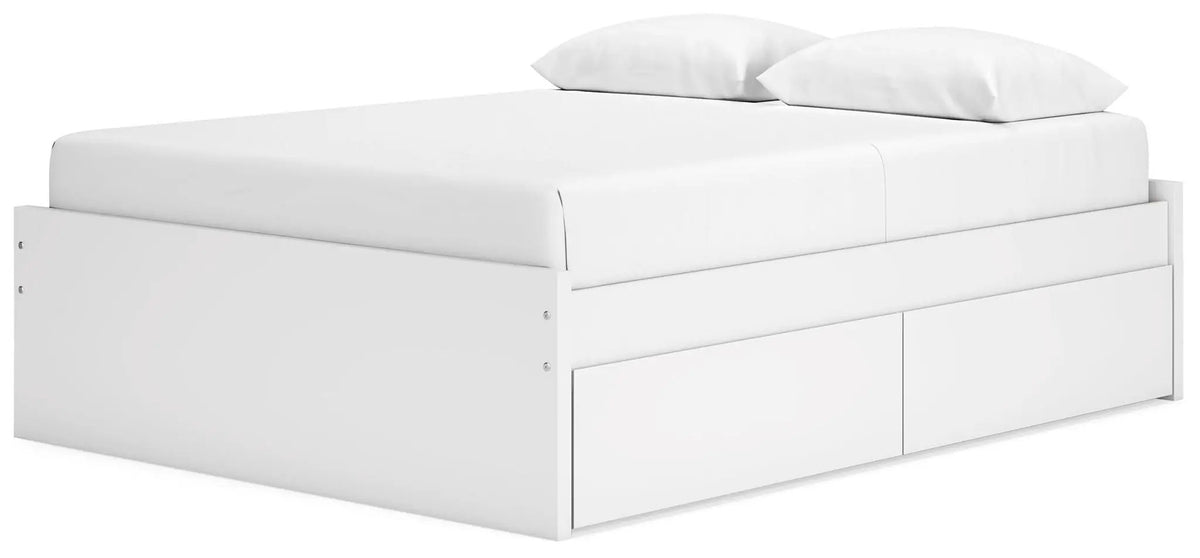 Platform Bed | Four Storage Drawers | Clean Minimal Design