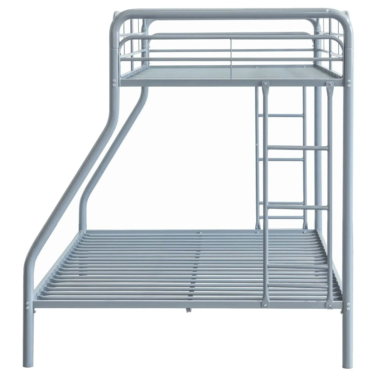 Carson Metal Twin Over Full Bunk Bed Glossy | 77.75 x 56.75 x 61.25 in | Metal | Silver