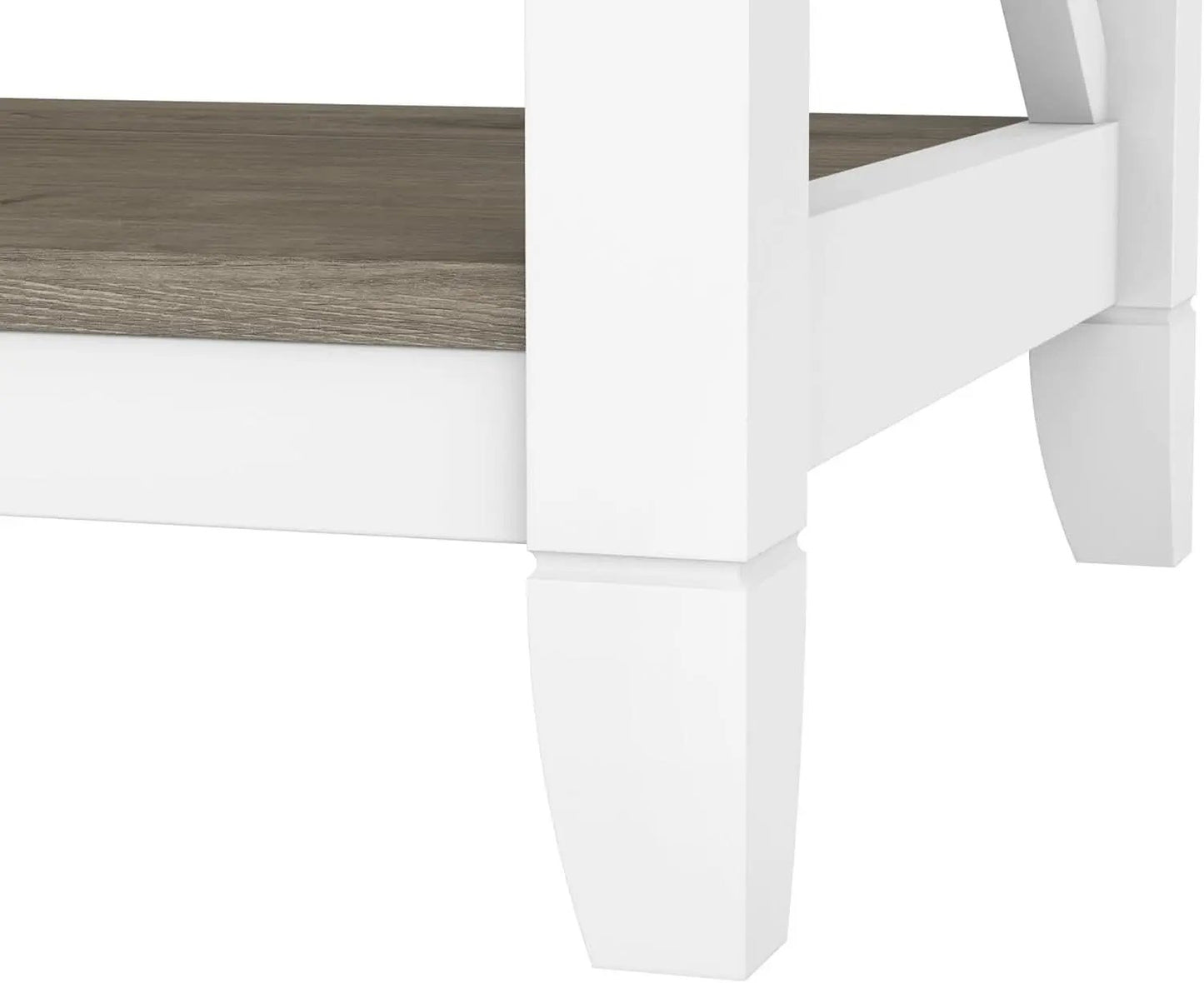 Bush Furniture Key West 66 Inch Bookcase Shiplap Gray White from PriceLows™
