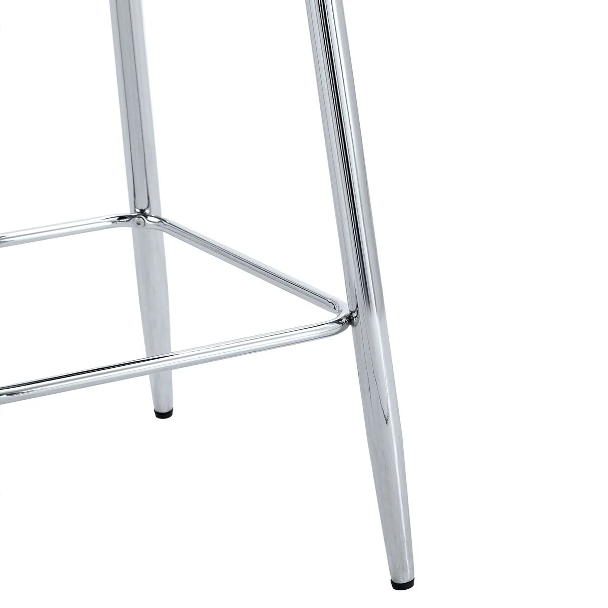 Modern Bar Chair Set | Metal Frame | High Density Foam | Black Silver