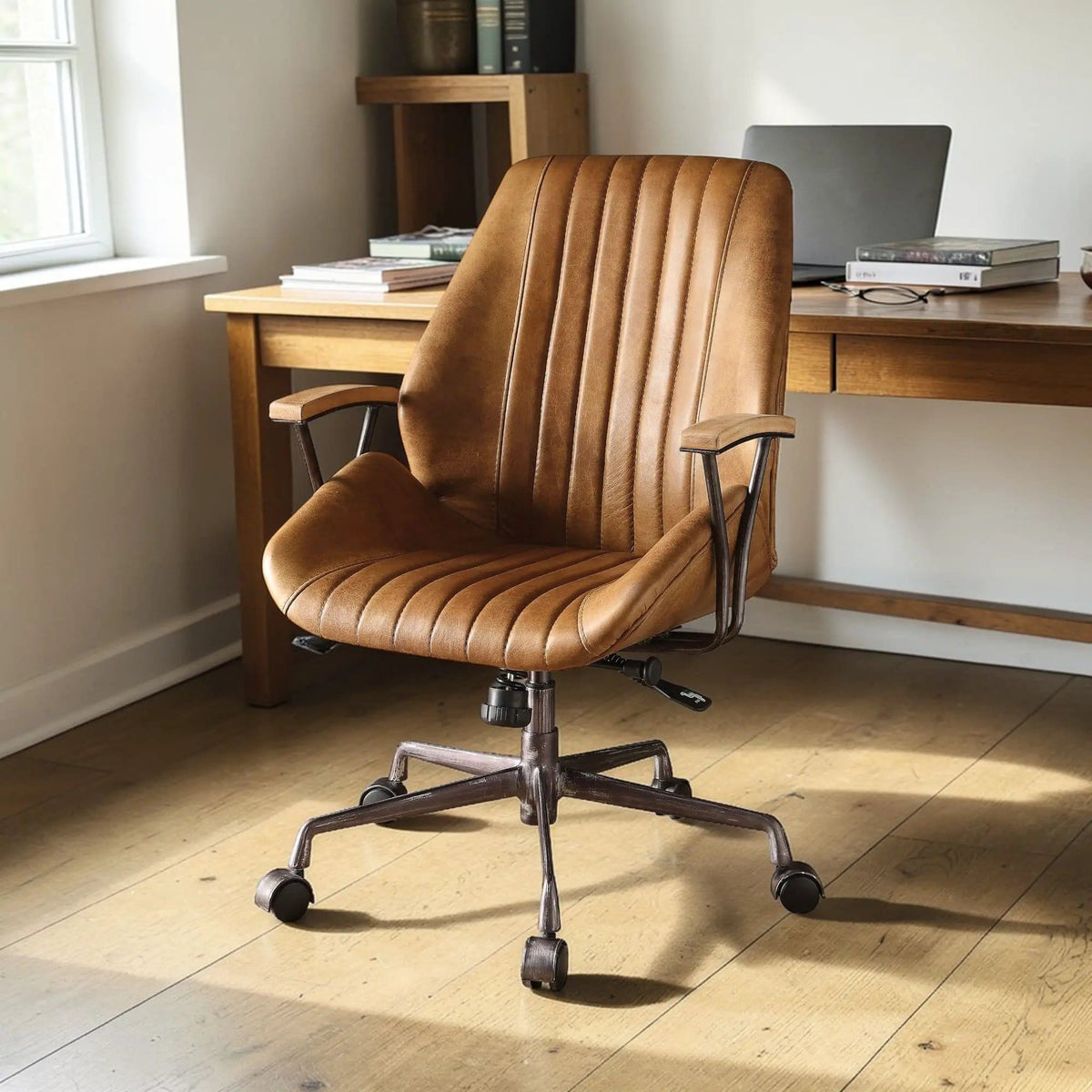 Hamilton Top Grain Office Chair | 28 x 24 x 41 in | Home Office Furniture | Home Office