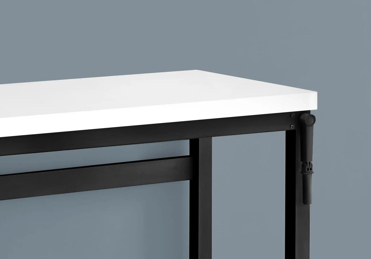 Adjustable Standing Computer Desk | 47.25 Inch Width | Thick Panel Tabletop | Contemporary Design