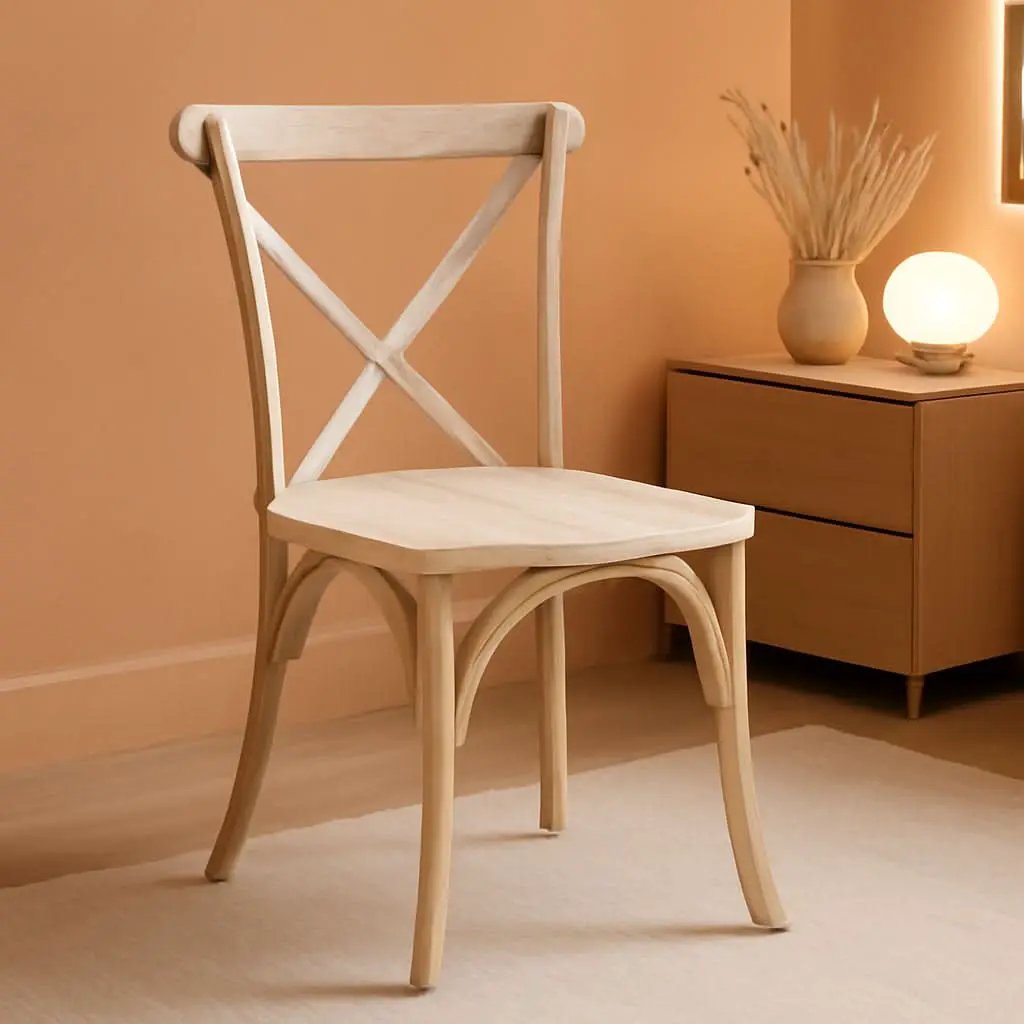 2 Pack Lime Wash X Back Dining Chairs Stackable For Banquet Hall And Dining Room Areas