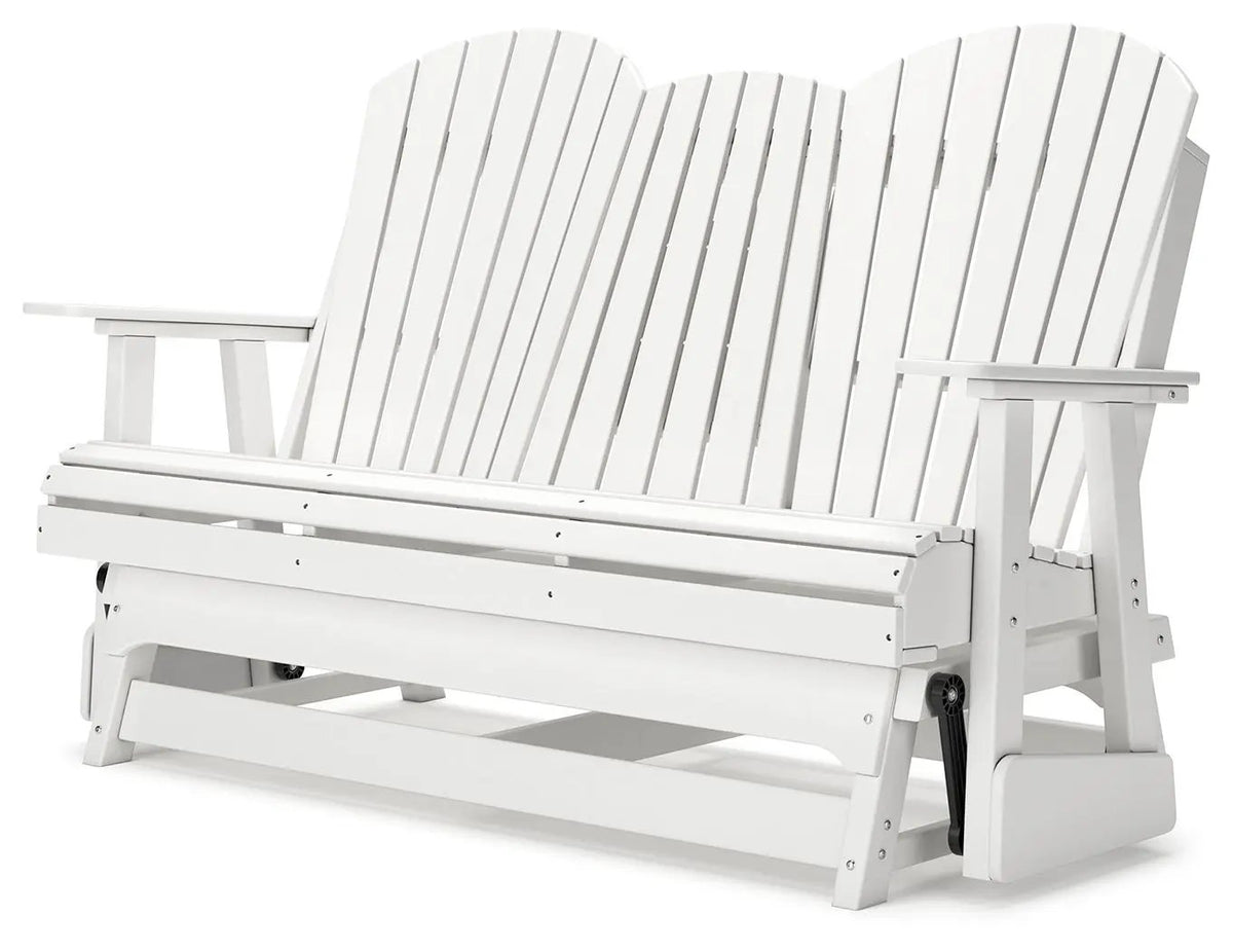 Hyland Wave Glider Loveseat | Adirondack-Inspired Design | 67 Inch Width | Outdoor Seating