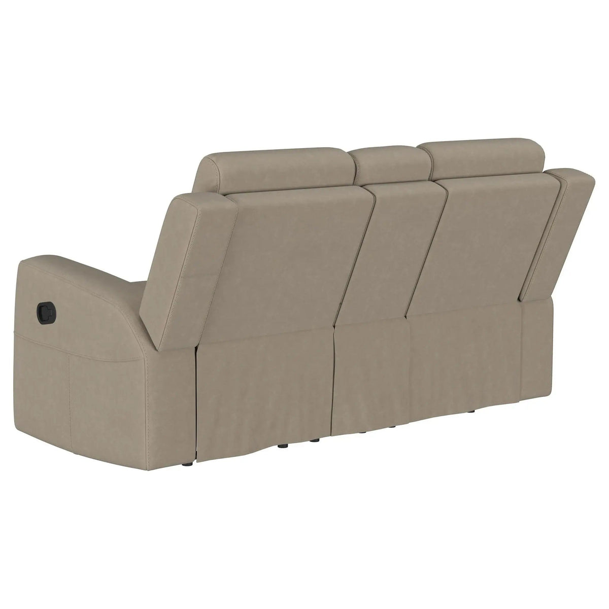Brentwood Upholstered Motion Reclining Loveseat | 71.25 x 36.5 x 39.25 in | Living Room Furniture | Taupe