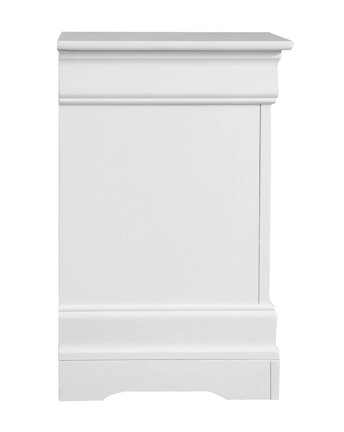 Louis Phillipe Nightstand | Traditional Wood Design | English Dovetailed Drawers | Metal Center Guides
