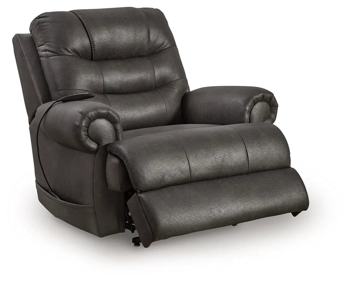 Revived and Restored Power Lift Recliner Lift Chair | 2 Pieces | Faux Leather & Steel | Living Room
