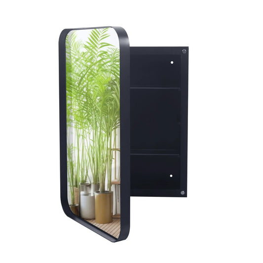 Recessed Medicine Cabinet | Metal Frame | Mirror | Adjustable Shelves