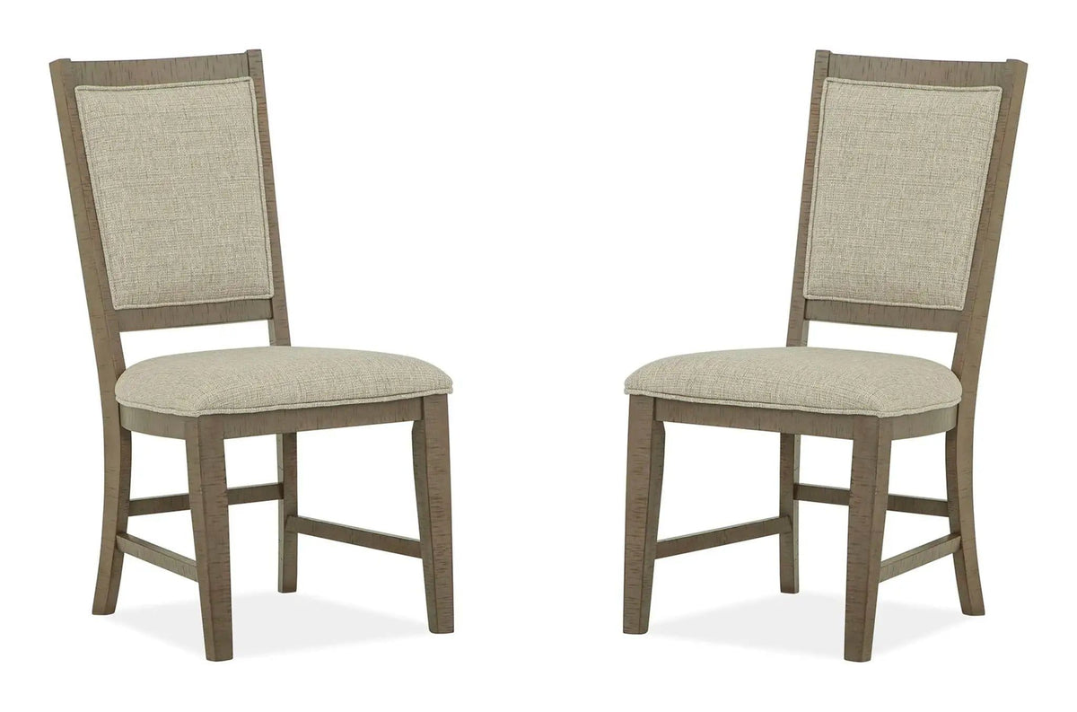 Paxton Place Step Upholstered Side Chair (Set of 2) | 24 x 19.75 x 39.75 in | Veneer | Dovetail Gray