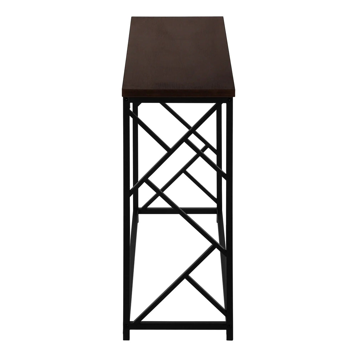 Modern Entryway Console Table | 44 Inch Width | Wood-Look Tabletop | Metal Frame