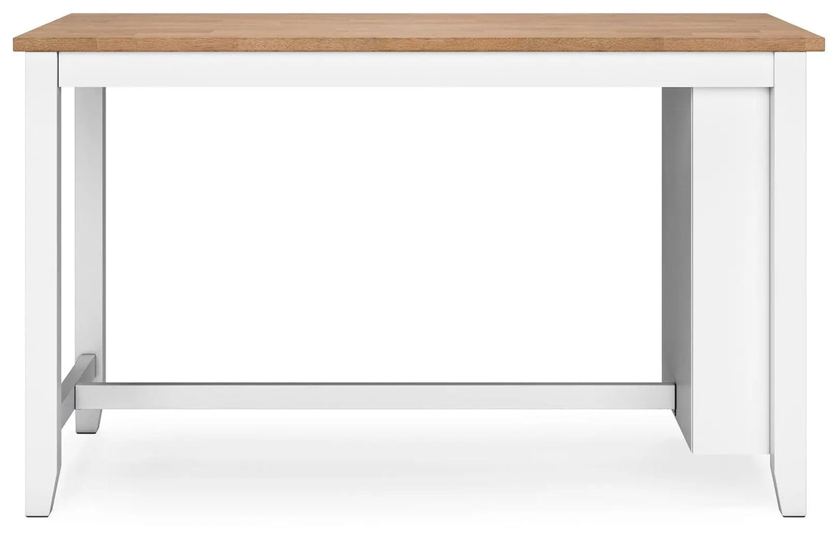 Gesthaven Counter Height Table | Rectangular Dining Room | 60 Inch Width | Natural Wood Tone