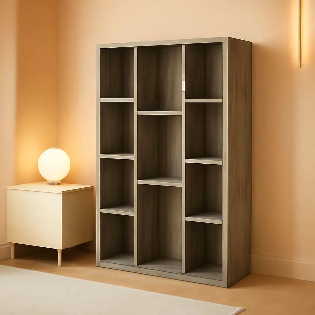 Luder 11-Cube Reversible Open Shelf Bookcase French Oak from PriceLows™