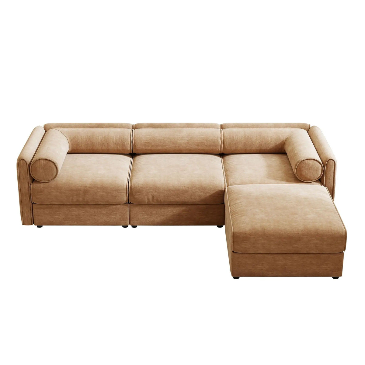 Contemporary Elegant Sofa With Storage And Ottoman 2 Piece Living Room Set | 2 Piece Living Room Set | Living Room Furniture | Living Room