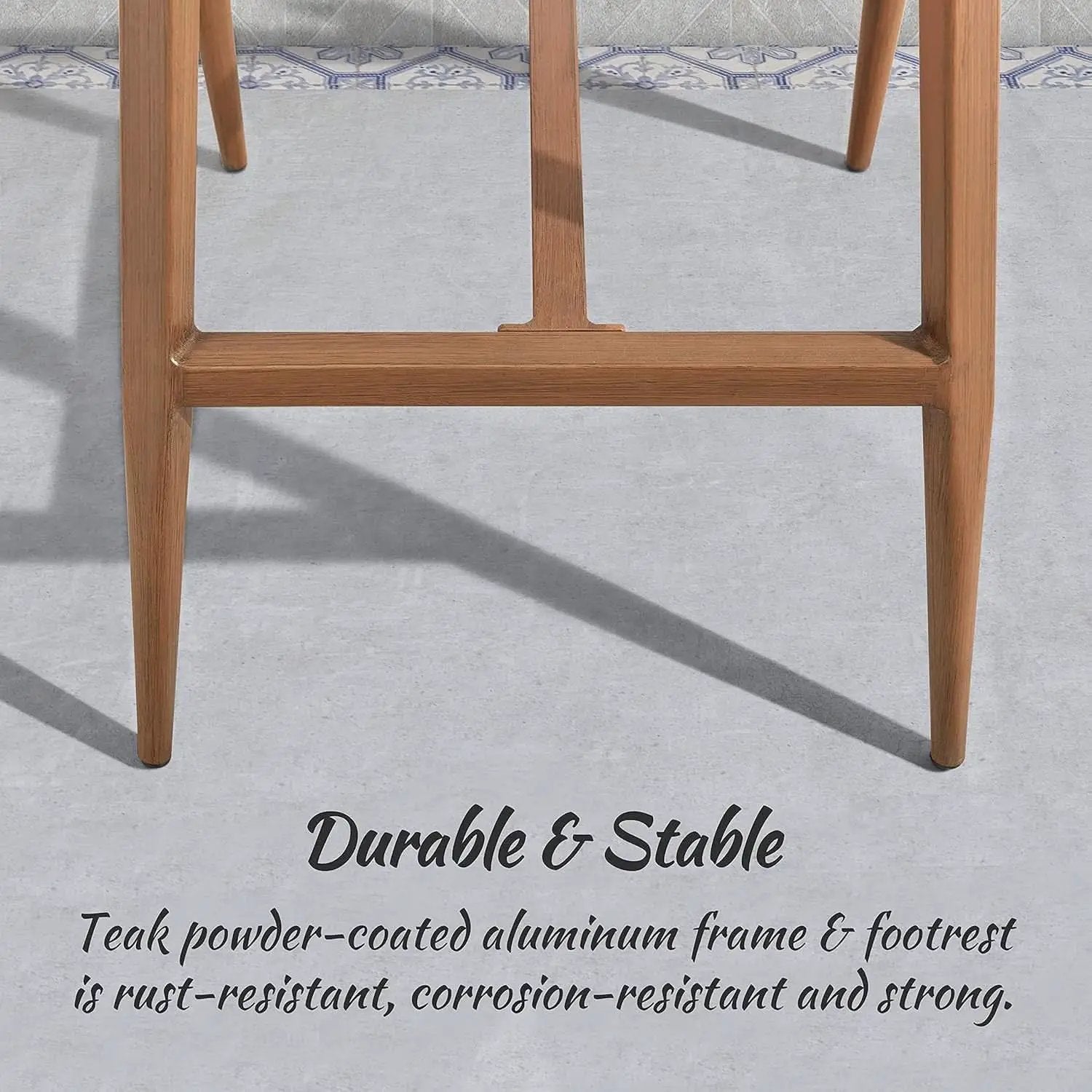 Counter Height Rattan Bar Stools Set Of 4 Outdoor Patio from PriceLows™