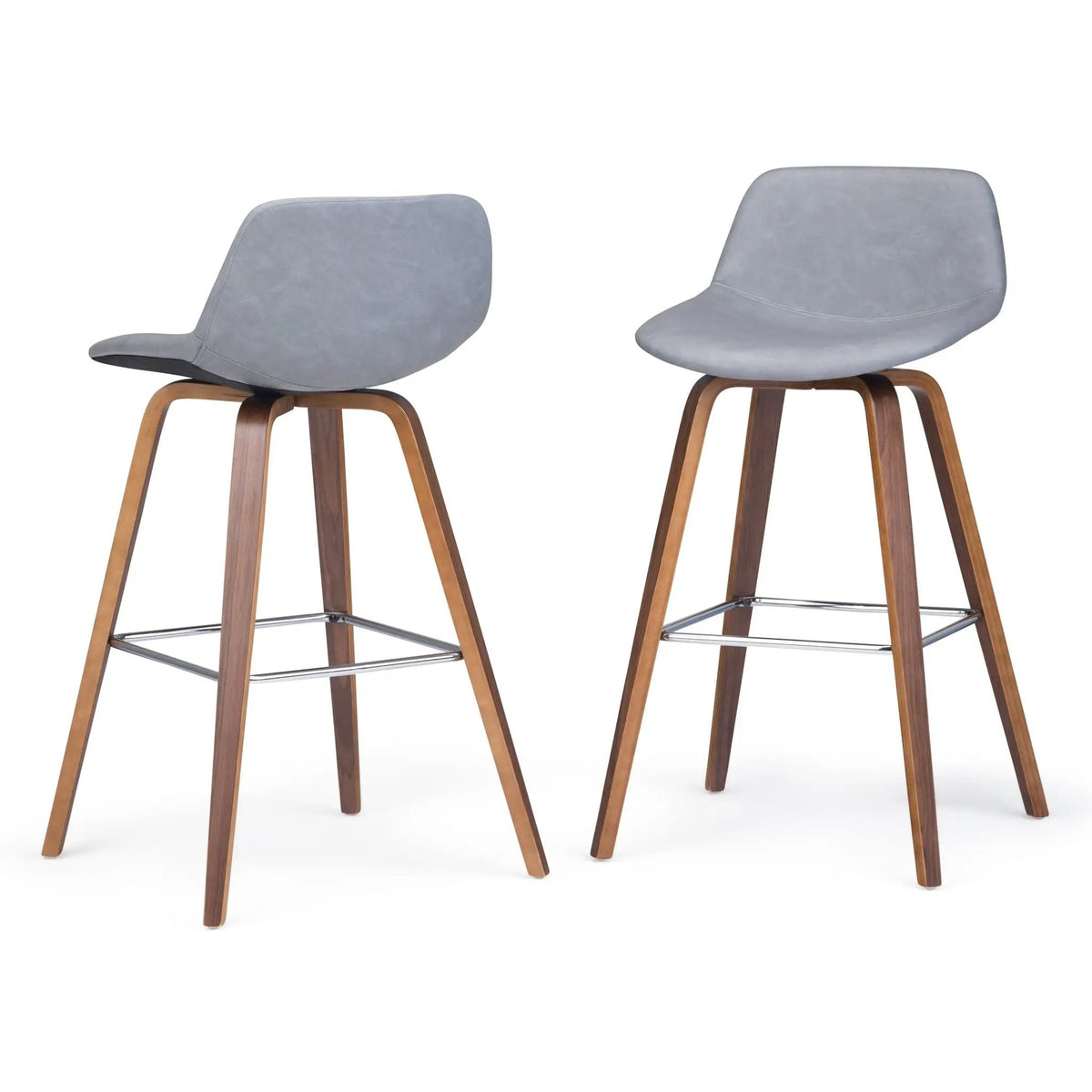 Randolph Bentwood Stools | Set Of 2 | Mid Century Modern Style | Counter And Bar Height