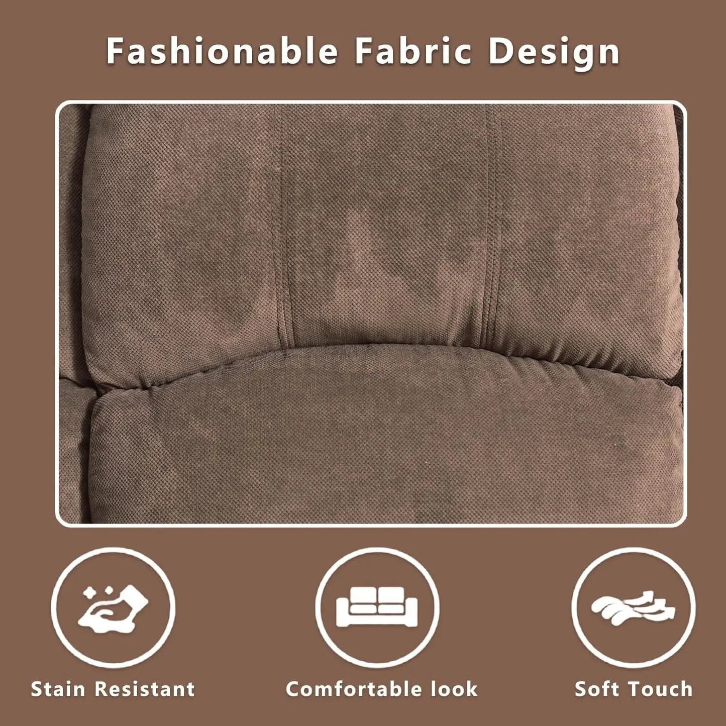 Manual Recliner Sofa Set In Brown Microfiber 3 Piece from PriceLows™