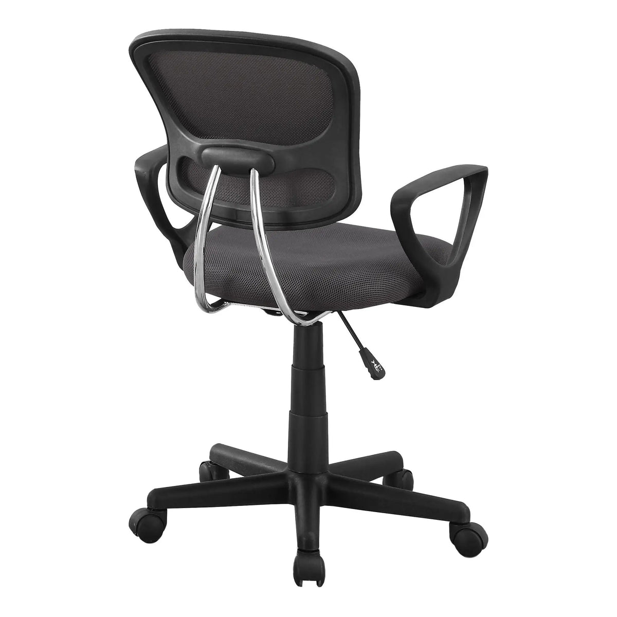Kids Mid-Back Office Chair | Adjustable Height Swivel | Armrests | 5-Star Base