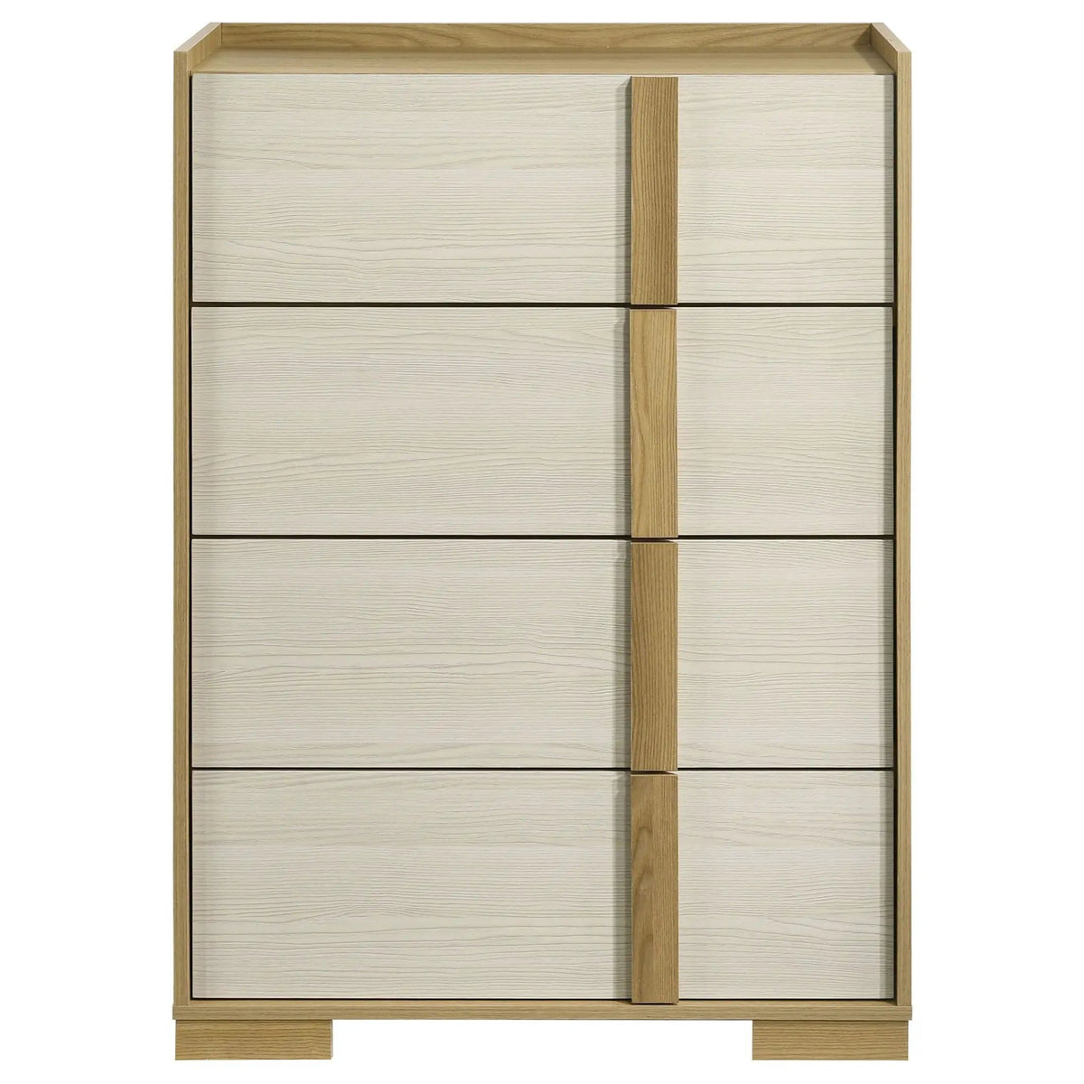 Hyland 4-drawer Chest of Drawers | 31 x 17.25 x 44 in | Engineered Wood & Metal | Natural