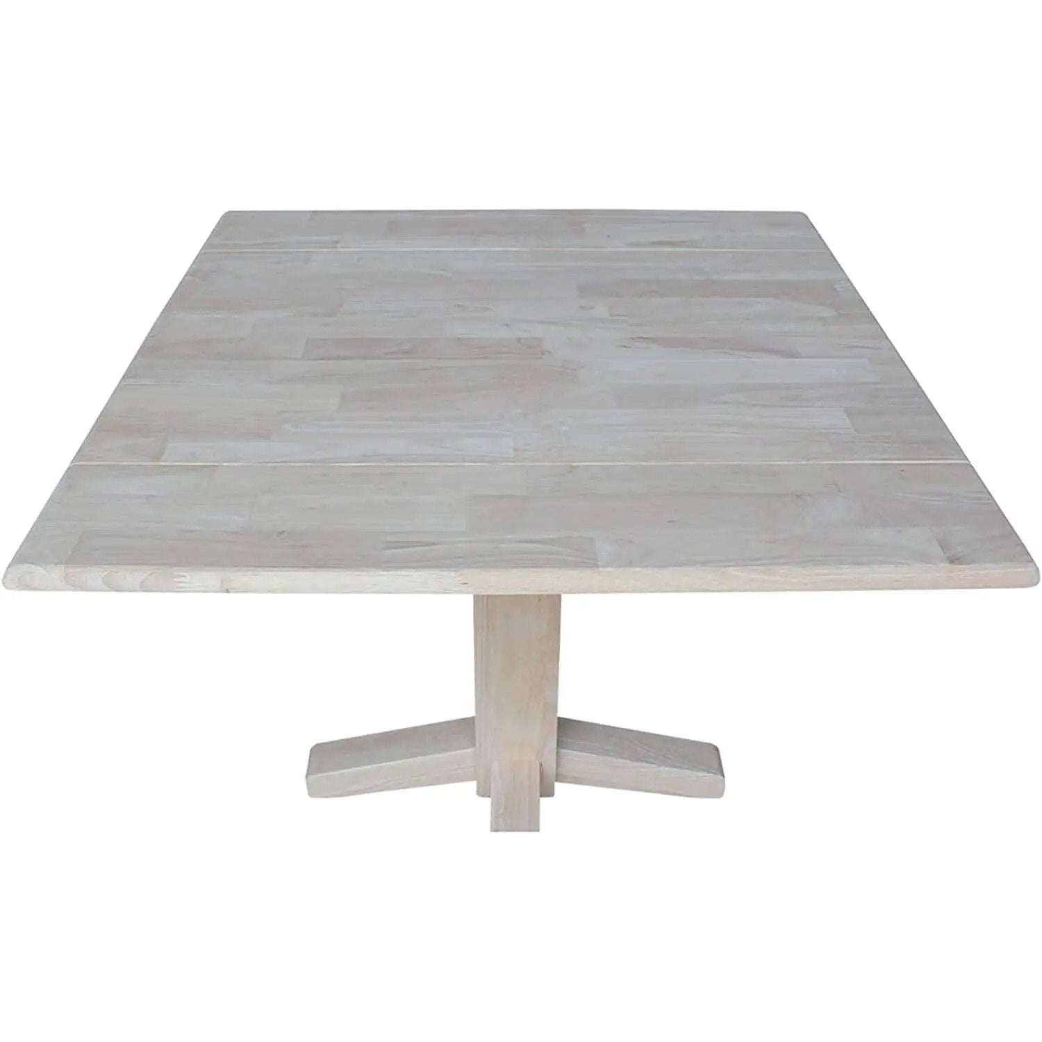 Square Dual Drop Leaf Dining Table With Butcher Block Top from PriceLows™