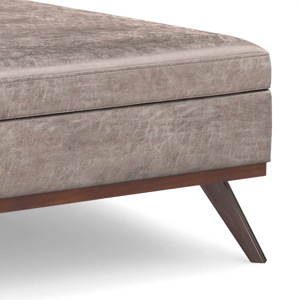 Owen Square Coffee Table Storage Ottoman | Hydraulic Lift-Up Lid | Multifunctional | 35.8 Inch Width