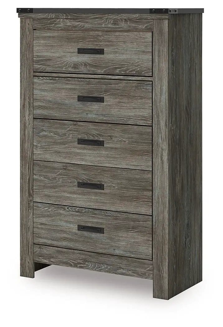 Frandern Bookcase Panel Bedroom Set | 4 Piece Bedroom Set | Metal | Bedroom