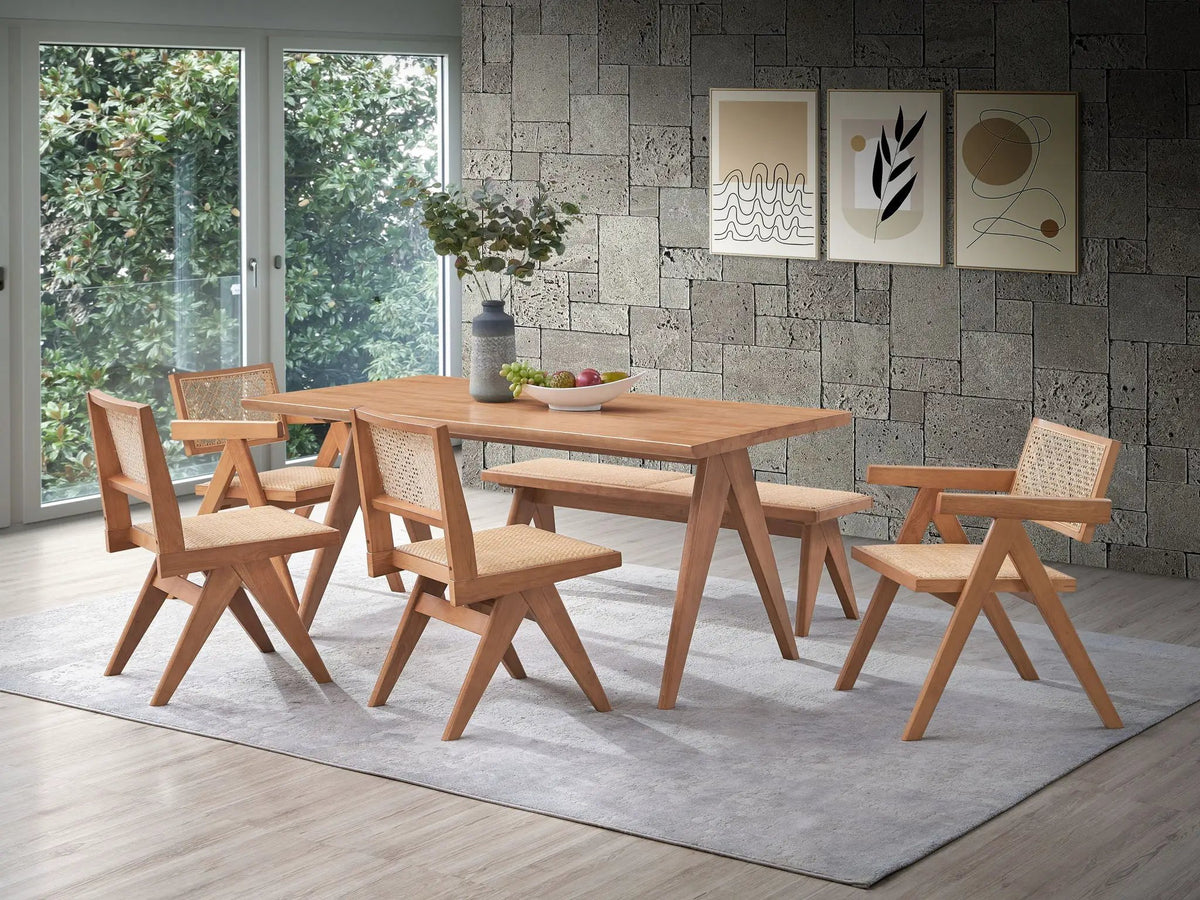 Velentina Rattan Side Chairs | Set Of 2 | Natural | Casual Coastal Style