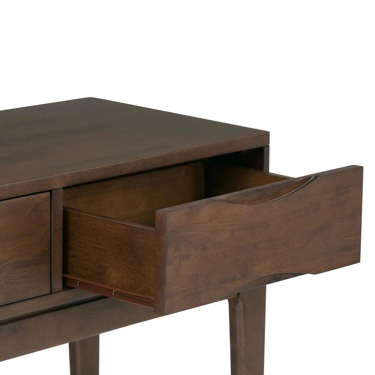 Harper Handcrafted Console Sofa Table | 54 Inch Width | Solid Rubberwood Hardwood | Metal Drawer Glides