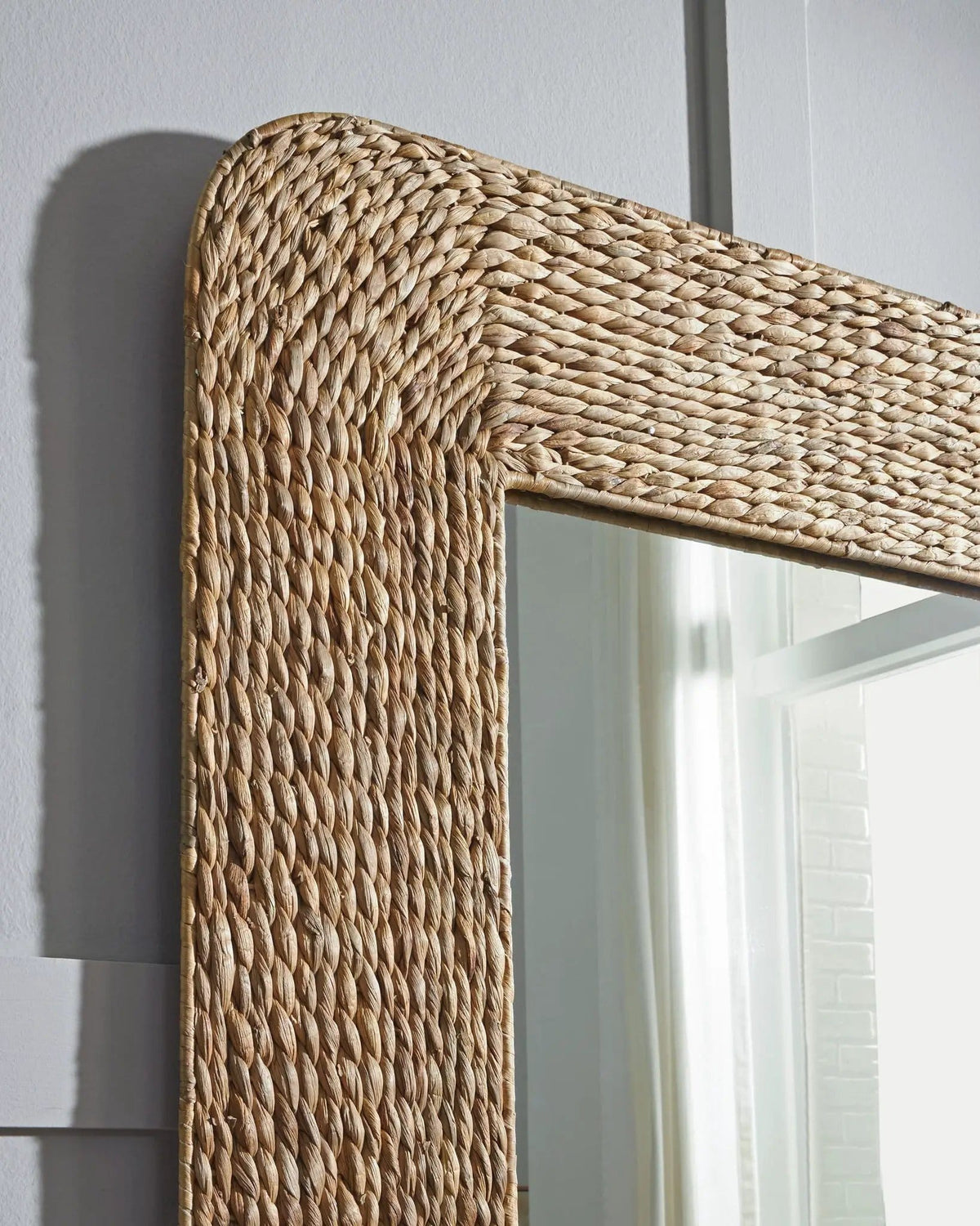 Norigan Floor Mirror | 36 x 1.38 x 71.75 in | Home Furniture | Natural